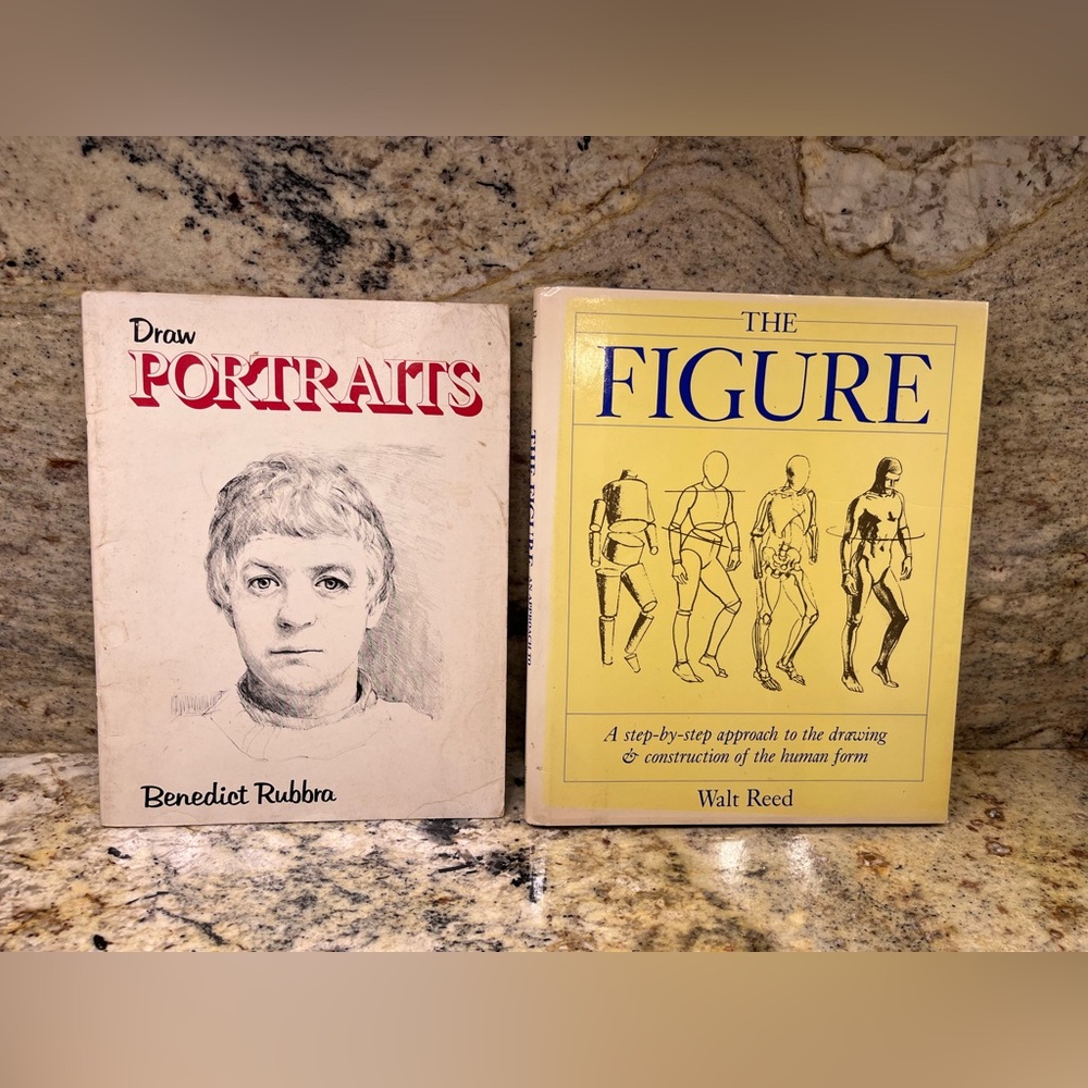 Art Books: Draw Portraits/Rubbra; The Figure/Walt Reed, Homer Winslow Book 3
